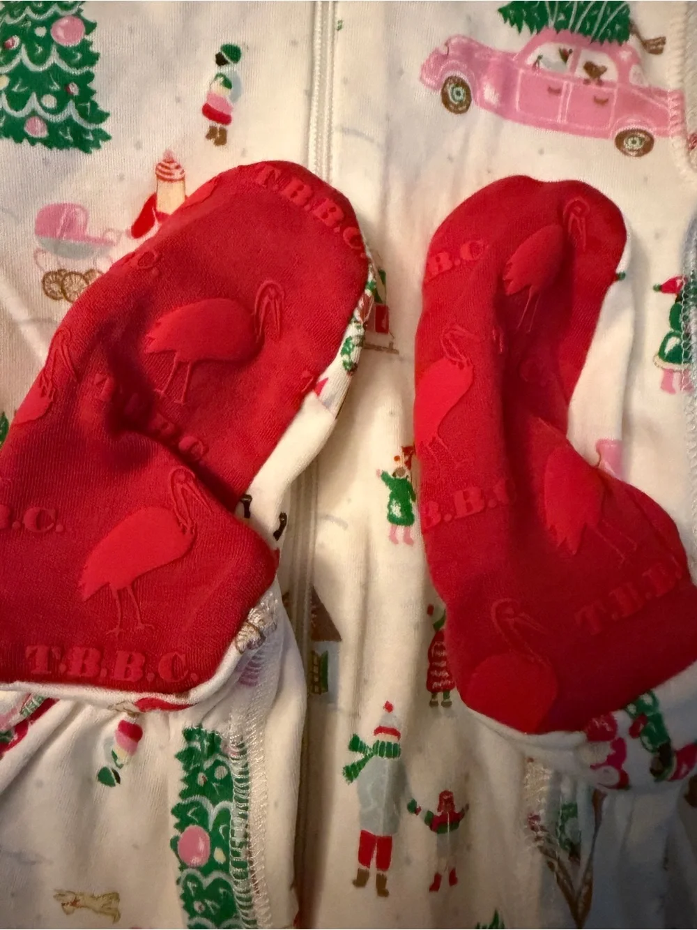 Beaufort Bonnet One-Piece Holiday Footed Pajamas NWT